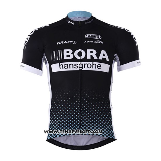 2017 Maillot Ciclismo Bora Profond Noir Manches Courtes et Cuissard